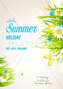 Summer Flowers Card