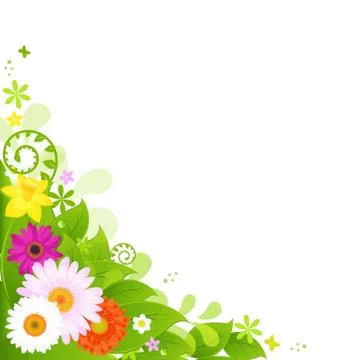 Summer flowers Stock Illustration