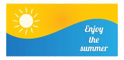 Summer flyer design Stock Illustration