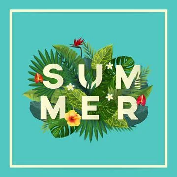 Summer Flyer Stock Illustration