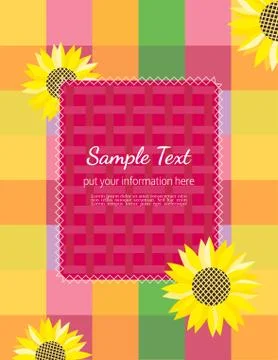 Summer flyer template Stock Illustration