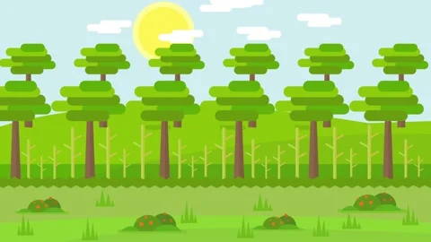 Summer Forest animation background for motion graphics Stock Footage 149820636