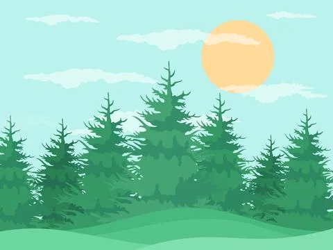 Summer forest Stock Photos