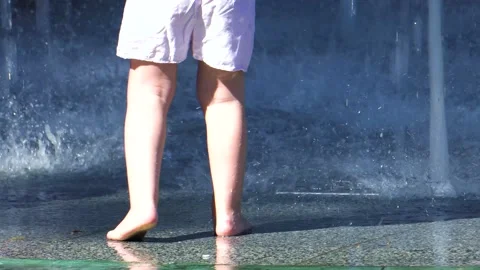 Summer fountain Stock Footage 137754203
