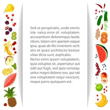 Summer frame banner Stock Illustration