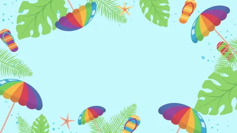 SUMMER FRAME Video stock 243197085