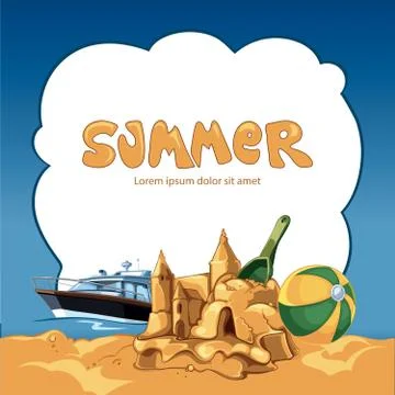 Summer frame Stock-Illustration