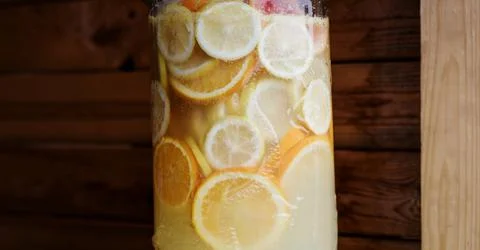 Summer fresh lemonade Stock Photos