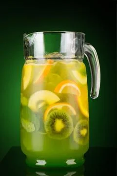Summer fruit drink 스톡 사진
