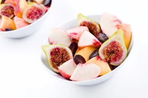 Summer fruit salad Stock Photos