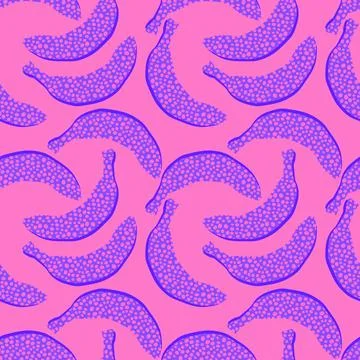 Summer fruit seamless banana pattern for fashion textiles and wrapping paper 스톡 사진