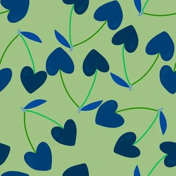 Summer fruit seamless cherry berry pattern for wrapping paper and fabrics Stock Illustration