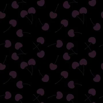 Summer fruit seamless cherry berry pattern for wrapping paper and fabrics Stock Illustration