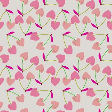 Summer fruit seamless cherry berry pattern for wrapping paper and fabrics Stock Illustration