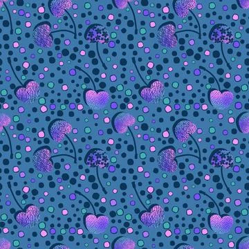 Summer fruit seamless cherry berry pattern for wrapping paper and fabrics Stock Illustration