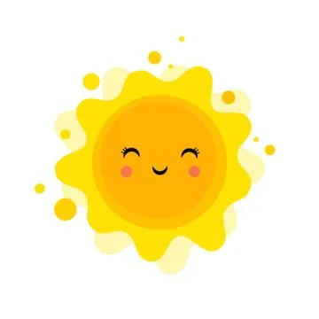 Summer fun background, sun illustration and banner design. Sale poster Stock Illustration