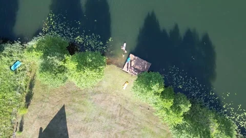 Summer Fun by the Lake Stock Footage 302629810