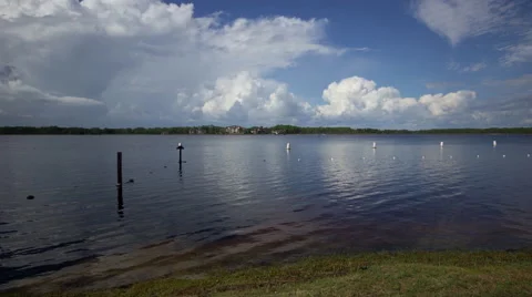 Summer Fun On The Lake Timelapse Stock Footage 55803152