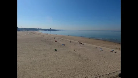 Summer Fun at Matosinho Beach Stock Footage 288871797