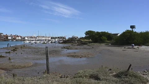Summer fun River Arun Sand Video stock 136736494