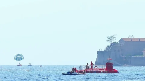 Summer Fun at the Sea Stock-Footage 80476000