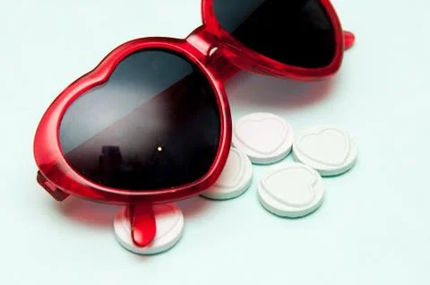 Summer fun, Summertime objects on a light pastel background Stock Photos