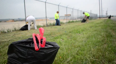 Summer Garbage clean up Stock Footage 39637364