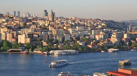 Summer general view at Instanbul, Turkey Stock Footage 61887644