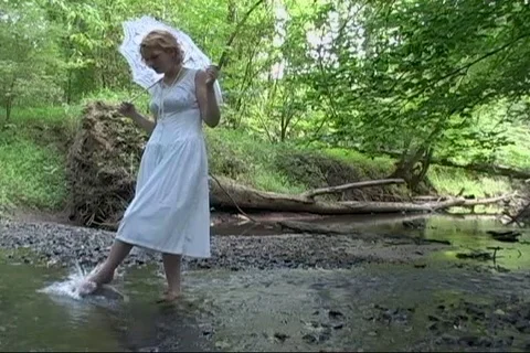 Summer girl Stock Footage 125639820