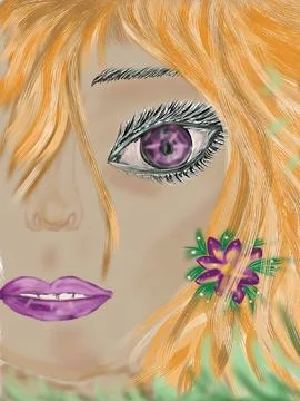 Summer girl Stock Illustration