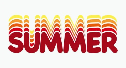 Summer Gradient Stock Illustration