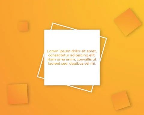 Summer gradient orange square polygon pattern background . Square background  Stock Illustration