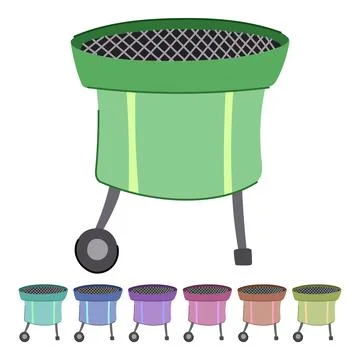 Summer grill bbq vector cartoon graphic 스톡 일러스트