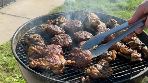 Summer Grill Feast Stock Footage 310821796