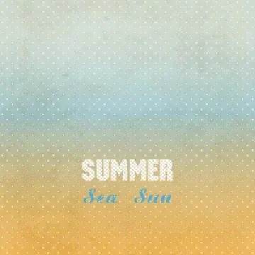 Summer grunge background. Easy editable Ilustração Stock