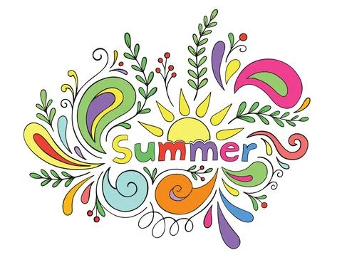 Summer hand drawn vector 스톡 일러스트
