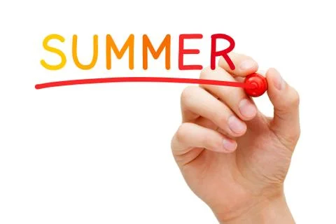Summer Handwritten With Marker 写真素材