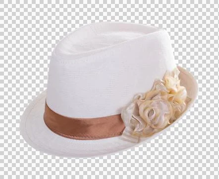 Summer hat on white Stock Photos