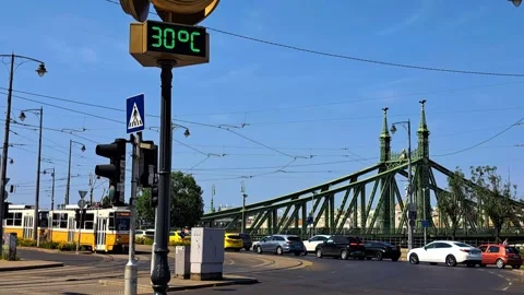 Summer heat in Budapest 스톡 동영상 311375522