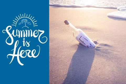 Summer is here vector Foto stock