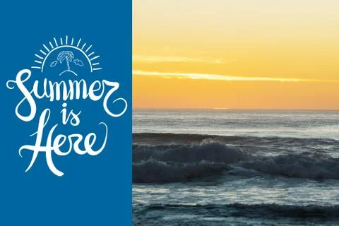 Summer is here vector Foto stock