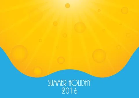 Summer holiday 2016 background, Vector illustration, eps10 Stock Illustration