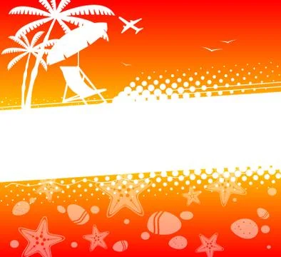 Summer holiday abstract background Stock Illustration