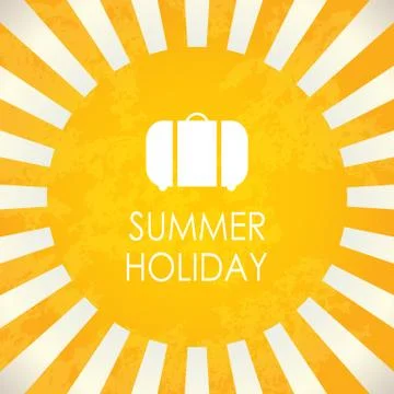 Summer holiday, abstract vector background Stock Illustration