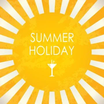 Summer holiday, abstract vector background Stock Illustration