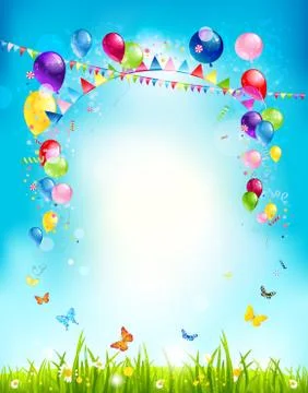 Summer holiday background Stock Illustration