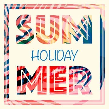 Summer holiday background Stock Illustration