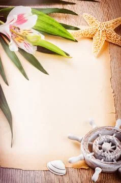 Summer holiday background Stock Photos