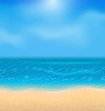 Summer holiday background with sunlight Stock Illustration