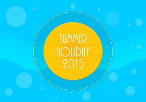 Summer holiday background, vector illustration, eps10 Stock Illustration